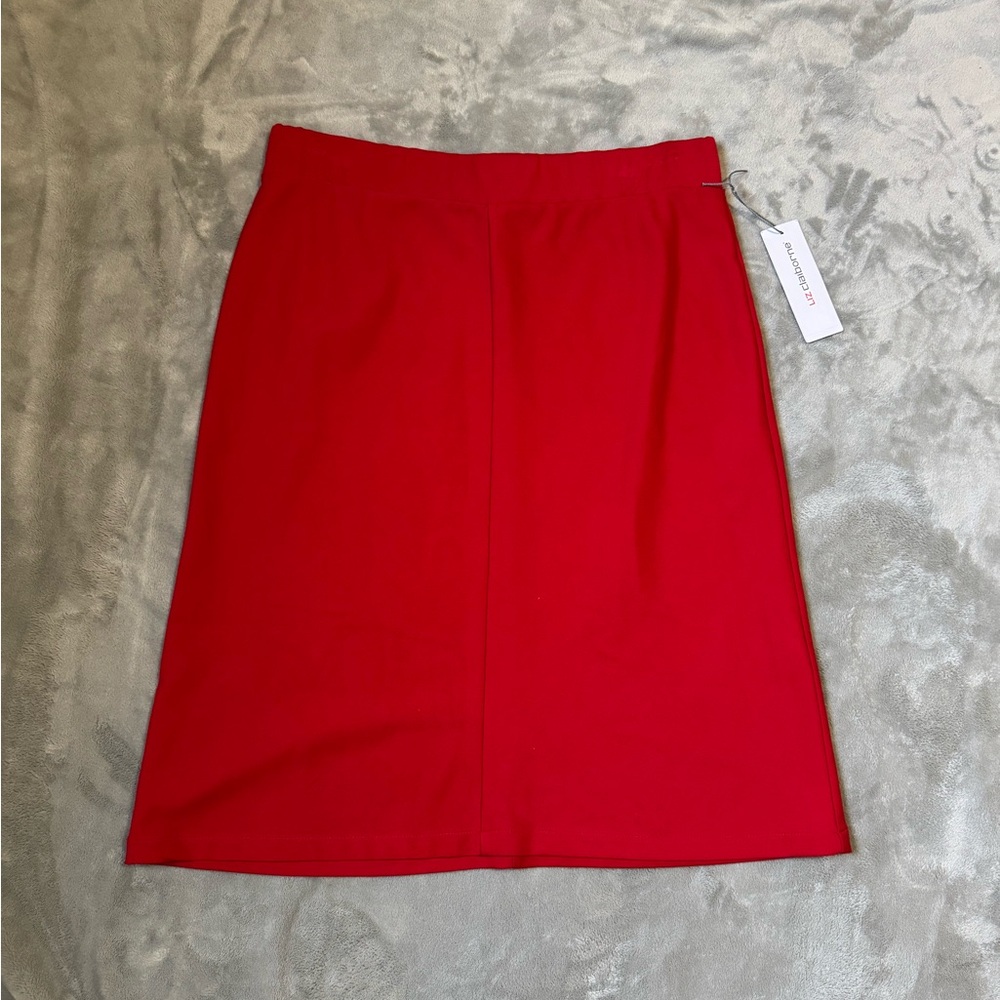 Elegant Carpet Red Liz Claiborne Pencil Skirt